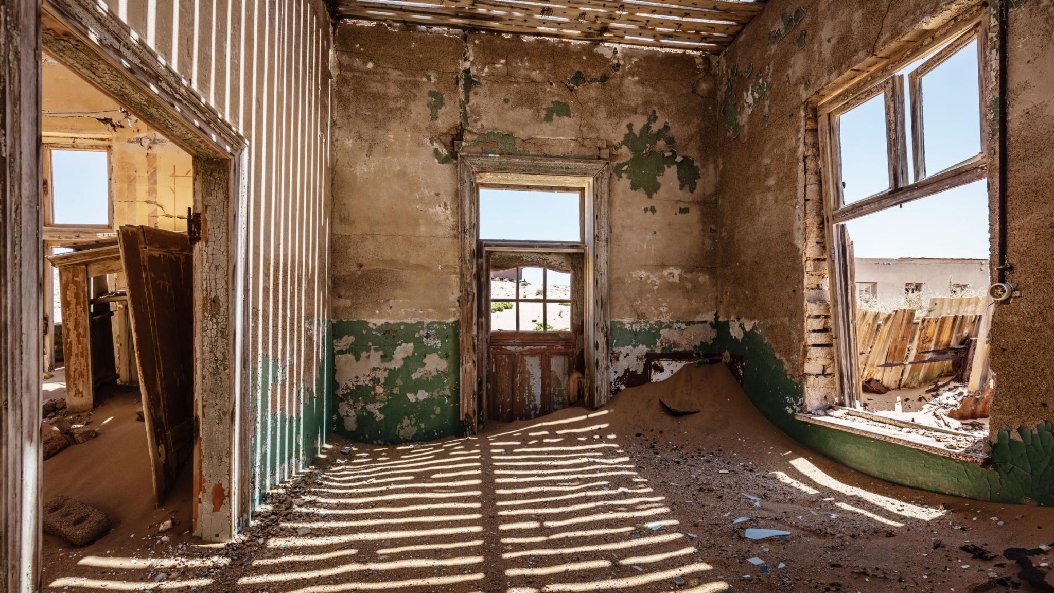 ghost town in Namibia