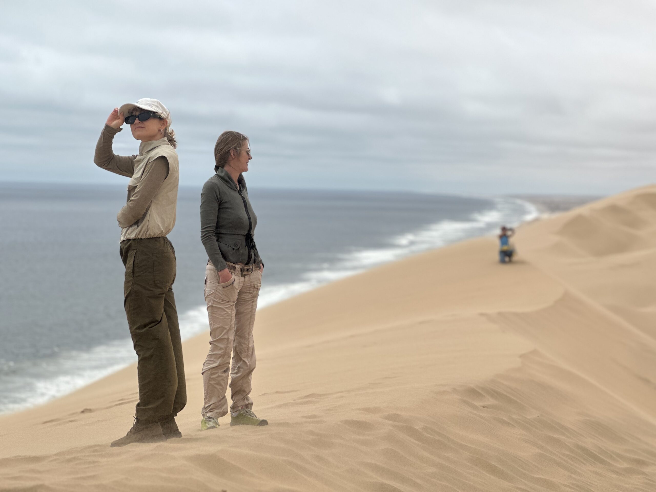 Sandwich Harbour lagoon and dunes Namibia